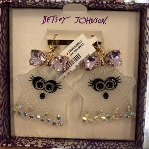Betsey Johnston ghost earrings